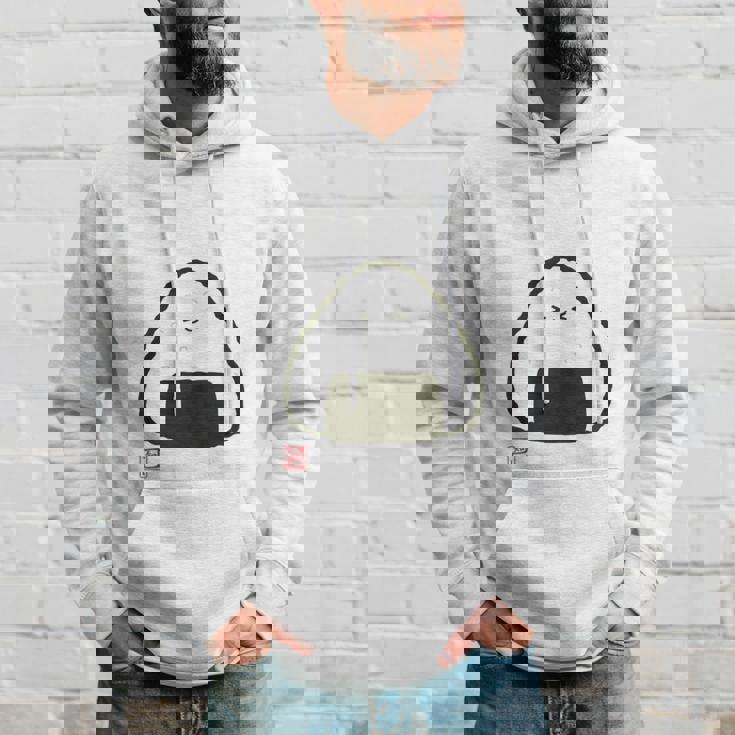 「パン-おにぎり」おもしろ 筆文字 服裏側 面白い文字入り 長袖tシャツ パーカー 彼への贈り物