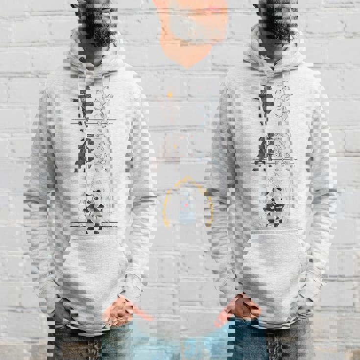 おもしろパンダ パンダ フュージョン ギフト シャツ かわいい シロクマ パーカー 彼への贈り物