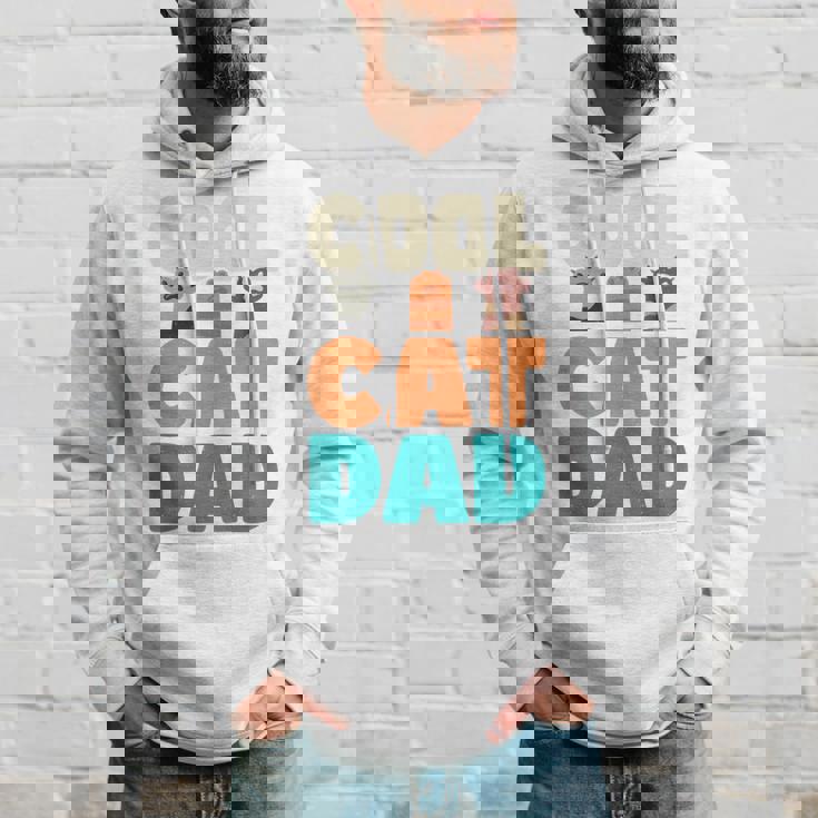 かっこいい猫お父さん面白い猫好きの男性 長袖tシャツ パーカー 彼への贈り物