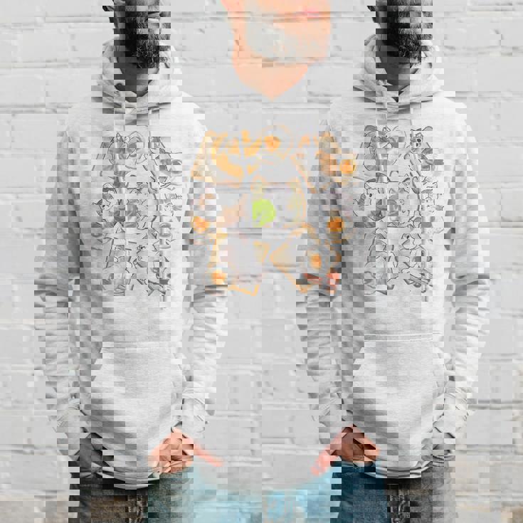 かわいい猫のパンおかしな猫と卵好き。 パーカー 彼への贈り物