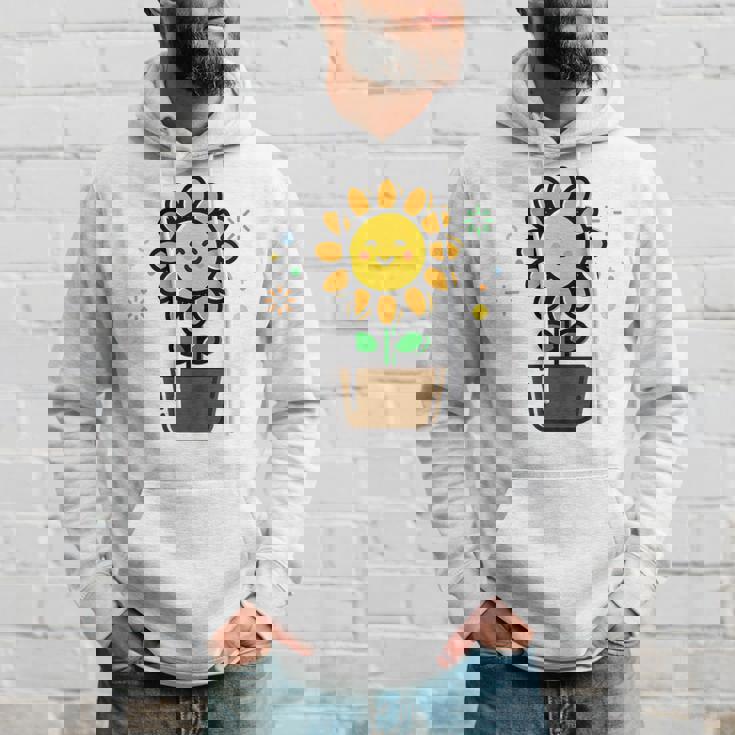 ひまわり 花 ポット シンプル クリップアート パーカー 彼への贈り物