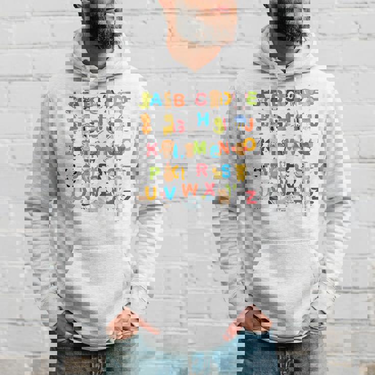 アルファベット動物学習abc キュート キッズ 教育 小道具 パーカー 彼への贈り物