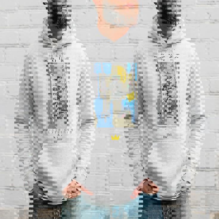 アーバン ストリートウェア グラフィック バスキア アート 抽象 パーカー 彼への贈り物