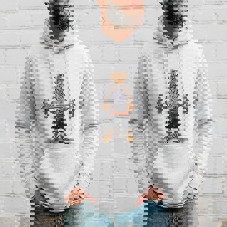 ウェイトリフティング 筋トレ バーベル やる気がないなら家に帰れ トラ 虎 パーカー 彼への贈り物