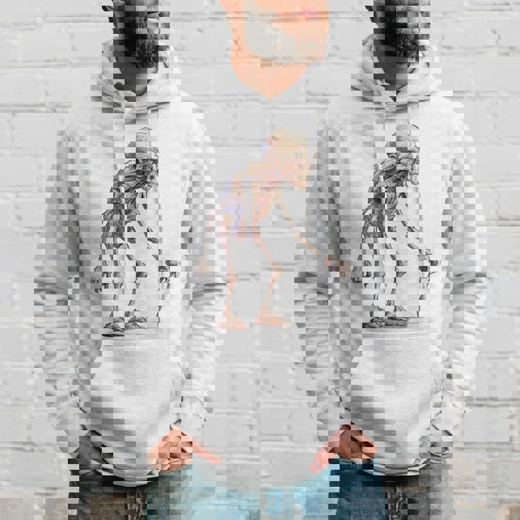 エイリアン スケルトン クリーチャー 松葉杖 スティック パーカー 彼への贈り物