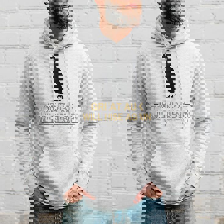 オオウミガラスは再び復活する 絶滅した飛べない鳥ペンギン パーカー 彼への贈り物