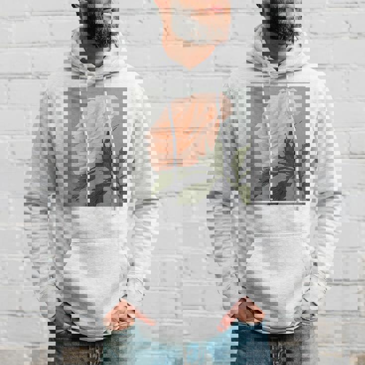 オリジナル現代アート「ピーチローズ」 パーカー 彼への贈り物