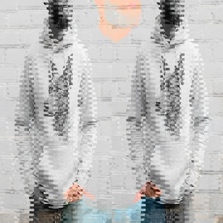 オーストラリアンケルピー 犬 モチーフ ペット アートワーク オーストラリアンケルピー パーカー 彼への贈り物