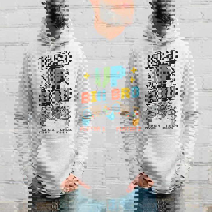 キッズ Leveled Up Big Bro 2025 ビッグブラザー幼児に昇格 パーカー 彼への贈り物