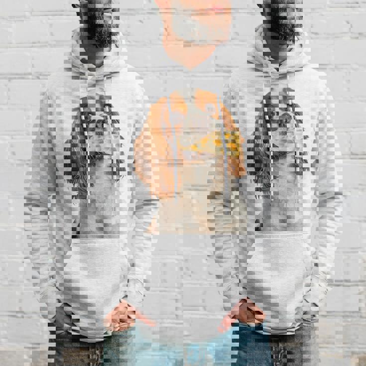 キャバリア・キング・チャールズ・スパニエル・チーズ・ドッグキャバリアー 長袖tシャツ パーカー 彼への贈り物