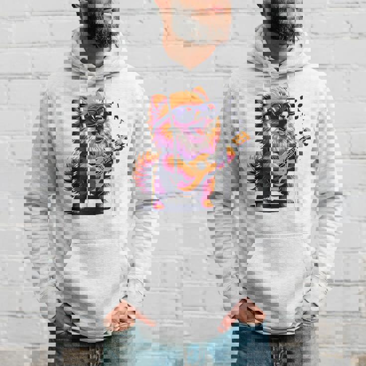 ギターを弾く犬 ポメラニアン 面白い パーカー 彼への贈り物