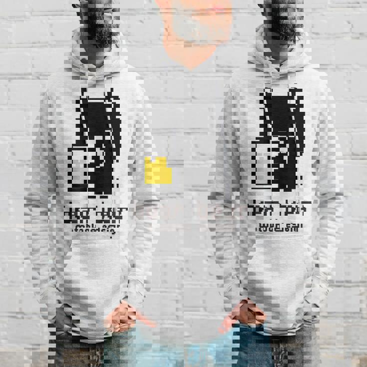 クマ ビール ドット絵 かわいい レトロ パーカー 彼への贈り物