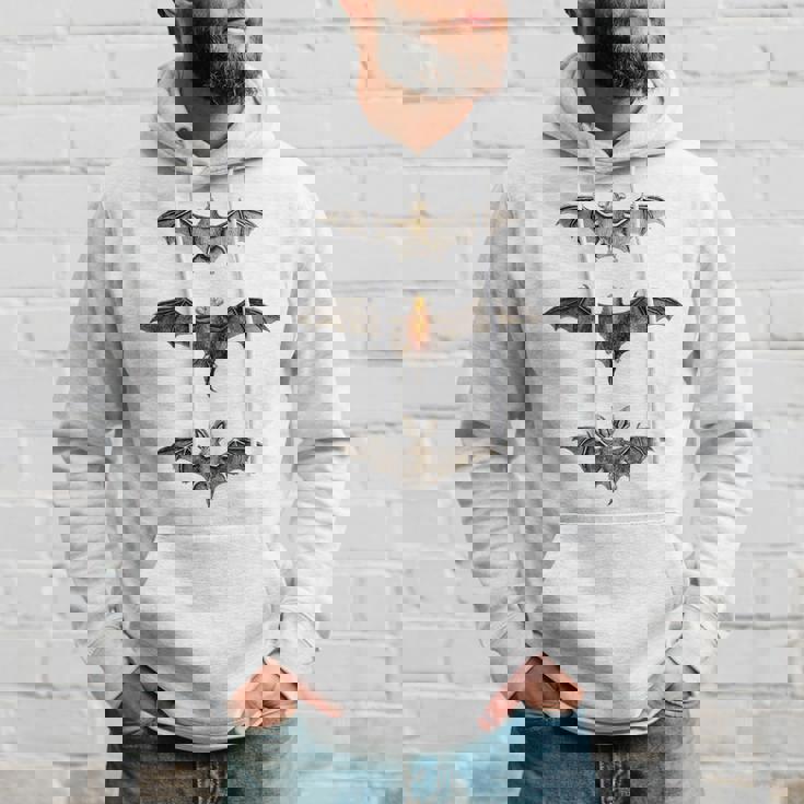 コウモリ 科学イラスト 描画 生物学 アート ハロウィン パーカー 彼への贈り物