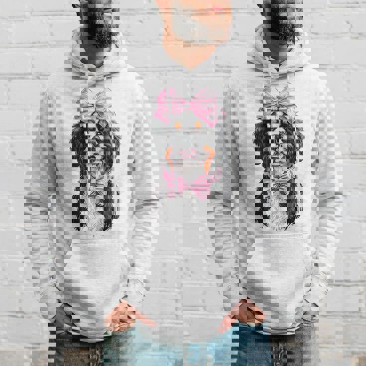 コケットボウ バーニーズマウンテンドッグ ママピンクリボンガール パーカー 彼への贈り物