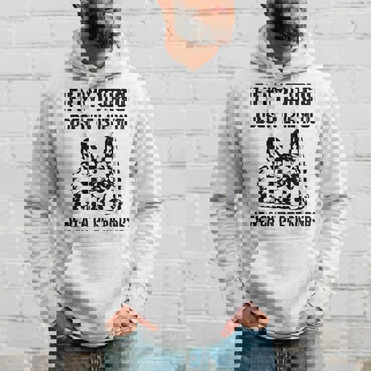 コーギー犬、私のコーギーがあなたを気に入らなければ、私たちはできません パーカー 彼への贈り物