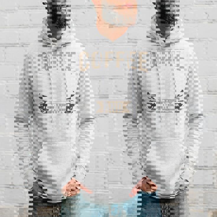 コーヒーとペキニーズ犬愛好家 パーカー 彼への贈り物