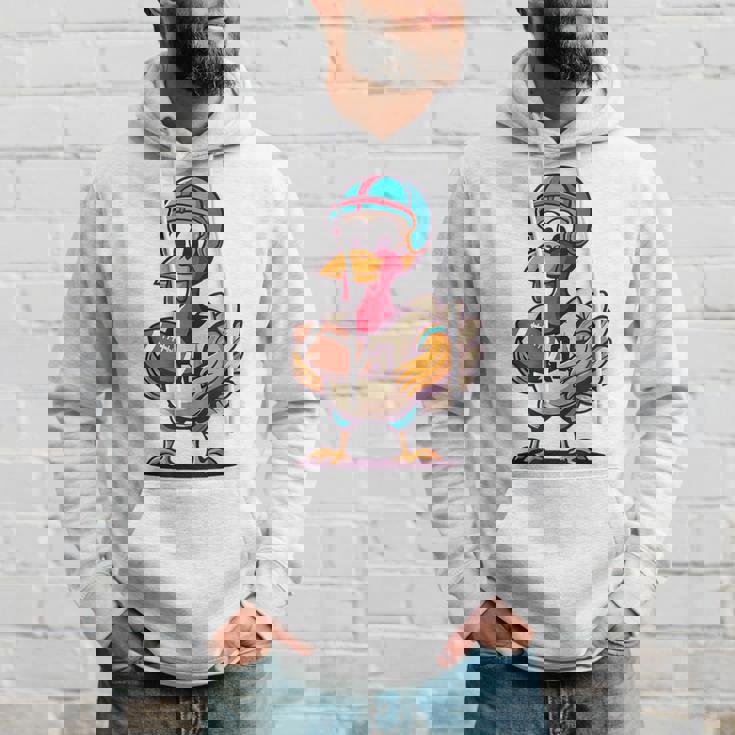 サンクスギビング かわいい七面鳥 アメリカンフットボール ボーイズ キッズ パーカー 彼への贈り物