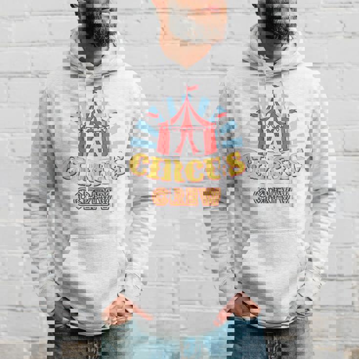 サーカスクルー–楽しいカラフルな大人&キッズグラフィックデザイン 長袖tシャツ パーカー 彼への贈り物