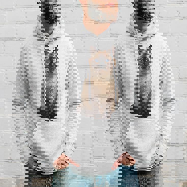 シャム猫 美人 雄大なシャム猫 ラブリーシャム猫 パーカー 彼への贈り物