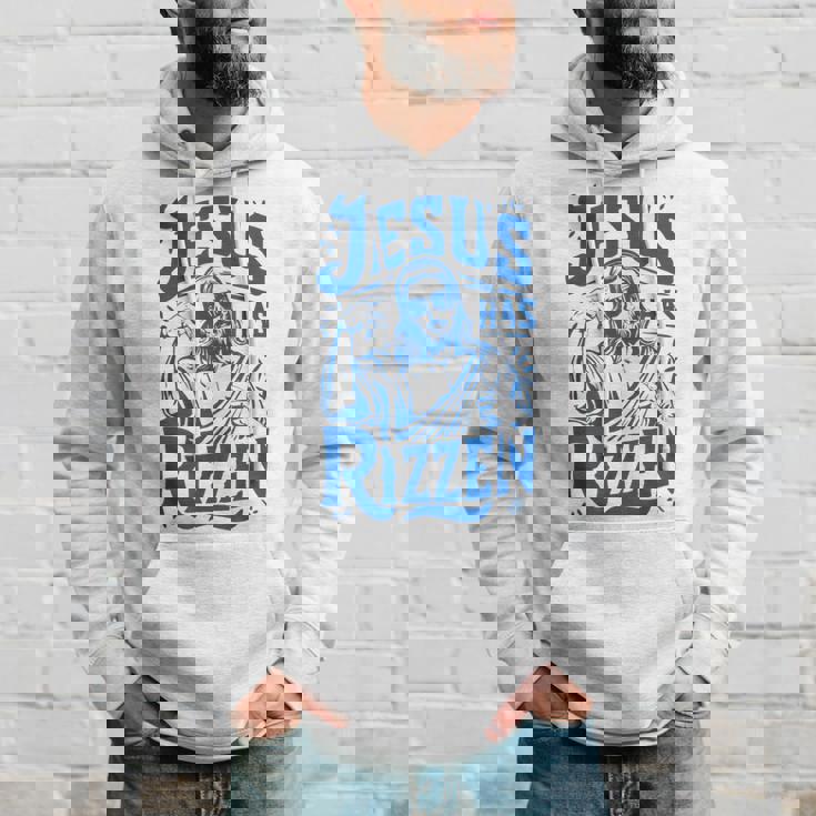 ジーザス・ハズ・リズン・ファニー・ジーザス・ミームリズ・ヤング・クリスチャン パーカー 彼への贈り物