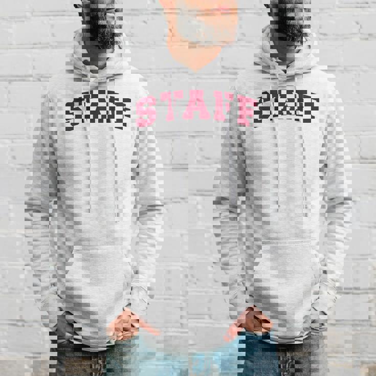 スタッフ スタッフ ギフト イベント 従業員代表チーム バックプリント レッド パーカー 彼への贈り物