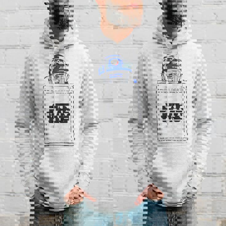 スターウォーズ R2-D2 ロゴポケット パーカー 彼への贈り物