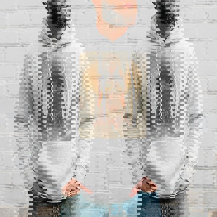 セクシーガールグラフィックtシャツ セクシーなブルネットエンジェルピンナップバックプリント パーカー 彼への贈り物