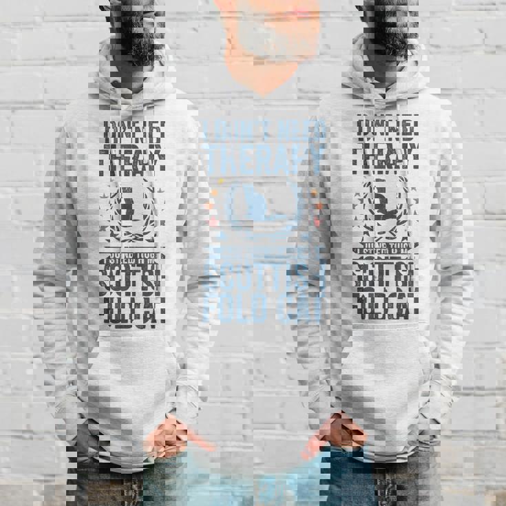 セラピーは要らない、スコティッシュ・フォールドの猫を抱きしめて パーカー 彼への贈り物