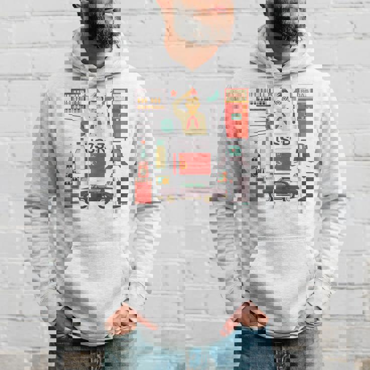 ソ連属性sovi8ビンテージプロパガンダ。 パーカー 彼への贈り物