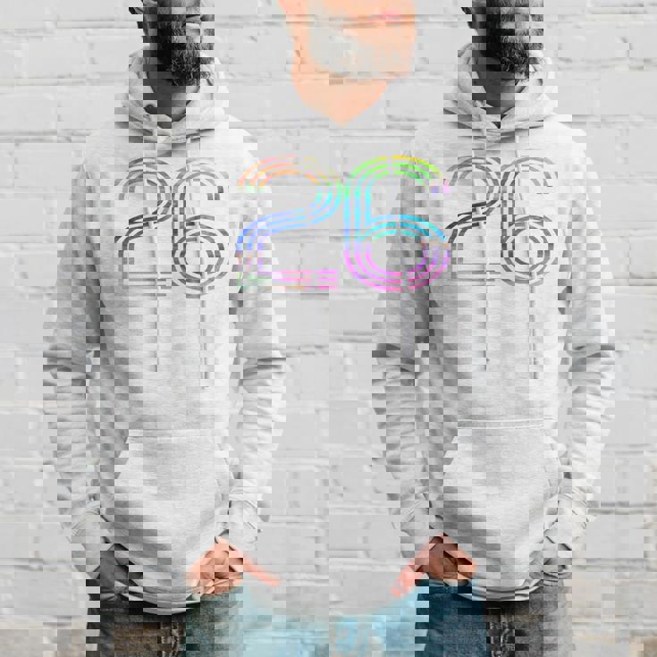 タイダイシャツ ナンバー26 レトロユニフォーム バックプリントジャージ パーカー 彼への贈り物