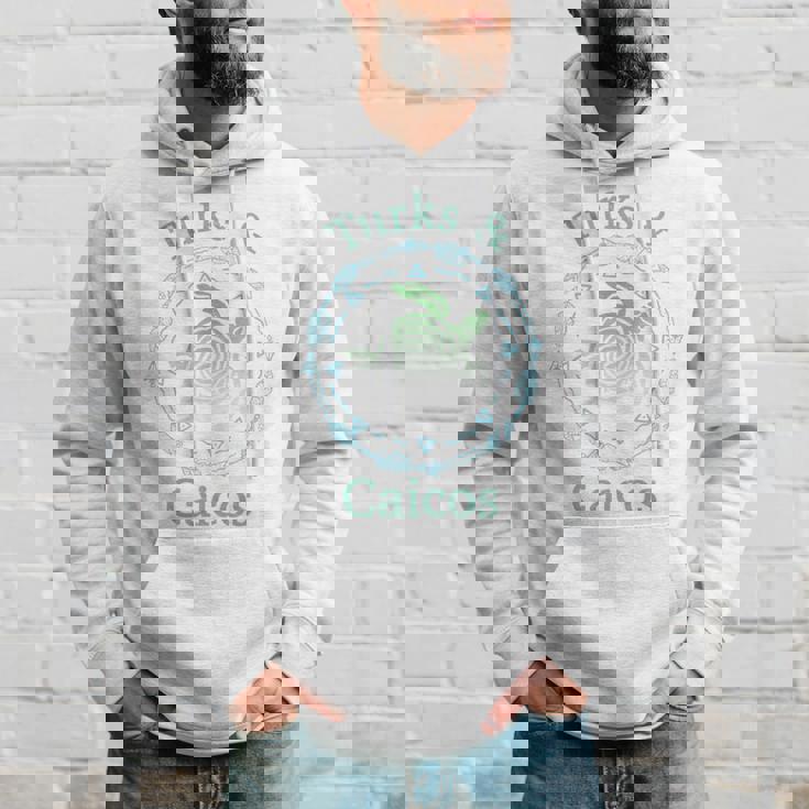 タークス・カイコス島 シャツ ヴィンテージ トライバル カメ 長袖tシャツ パーカー 彼への贈り物