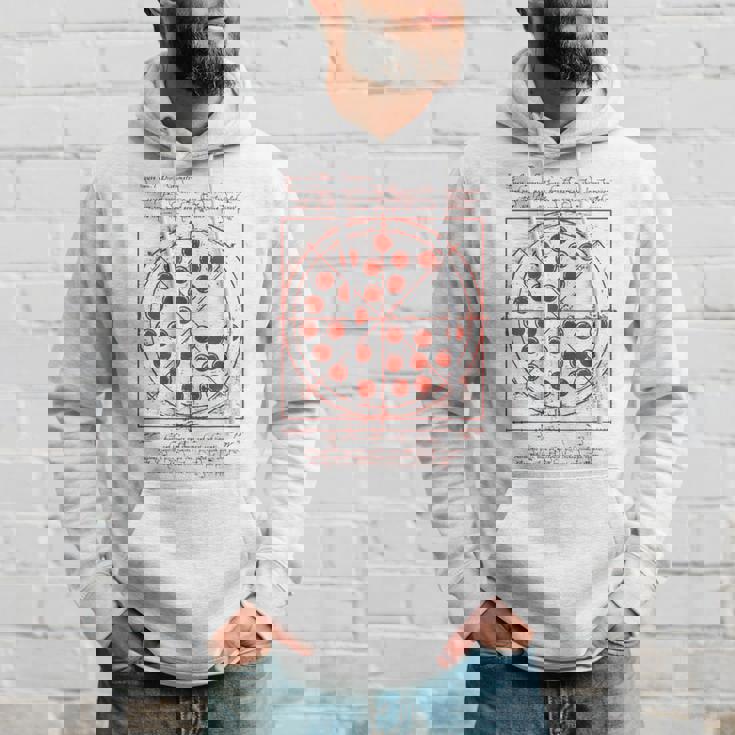 ダヴィンチ・ヴィトルヴィアンマン・ピザ パーカー 彼への贈り物