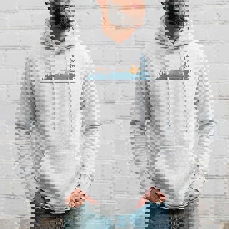 ティーカップのシルエットと黄昏のシーン 長袖tシャツ パーカー 彼への贈り物