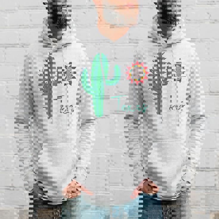 テキサス キュート 気まぐれなサボテン 南西部の太陽 砂漠 バケーション パーカー 彼への贈り物