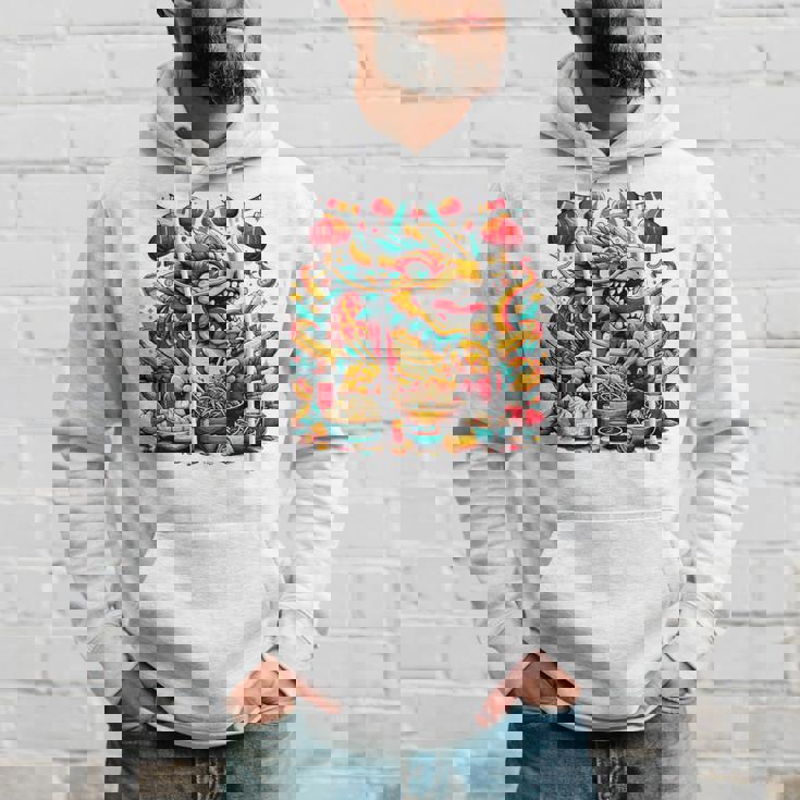 ニューイヤードラゴン ジョイフルドラゴン 旧正月のお祭り パーカー 彼への贈り物