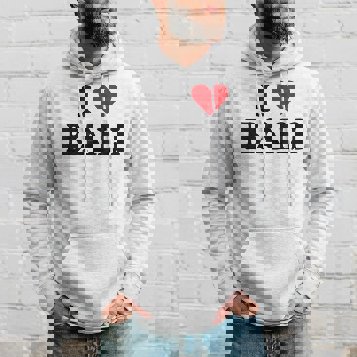 バケーションアイランドハート-ファニーアイラブバリ パーカー 彼への贈り物