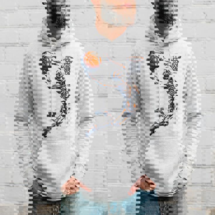 バスケットボール スケルトン ハロウィン 男性 男の子 バスケットボール ハロウィン パーカー 彼への贈り物