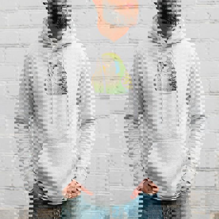 バッグの中のかわいいセキセイインコ、面白いセキセイインコ 長袖tシャツ パーカー 彼への贈り物