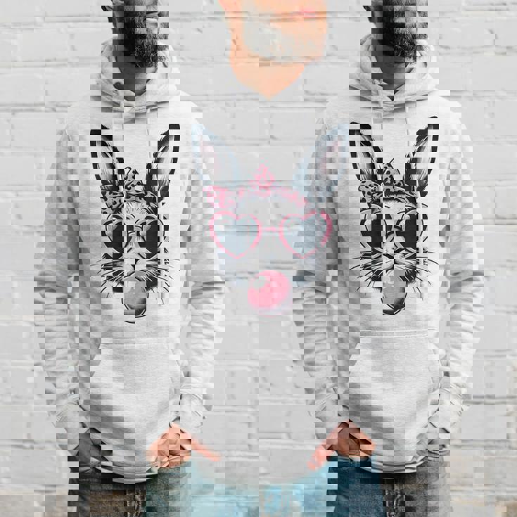 バニーフェイス サングラス付き イースターデー 男の子 男性 子供 パーカー 彼への贈り物