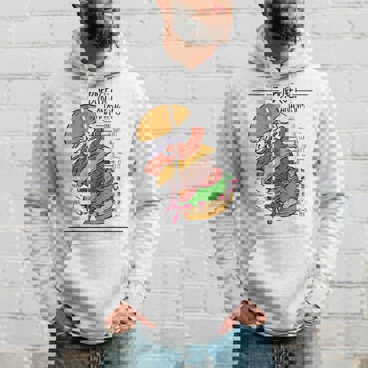 バーガー 解剖 成分 チーズバーガー ハンバーガー パテ パーカー 彼への贈り物