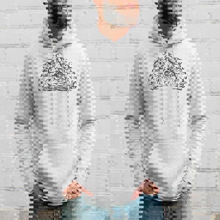 ヒップホップ Y2k Hip Hop ヴィンテージ レトロ エッジの効いたバックプリント ストリートウェア イルミナティ パーカー 彼への贈り物