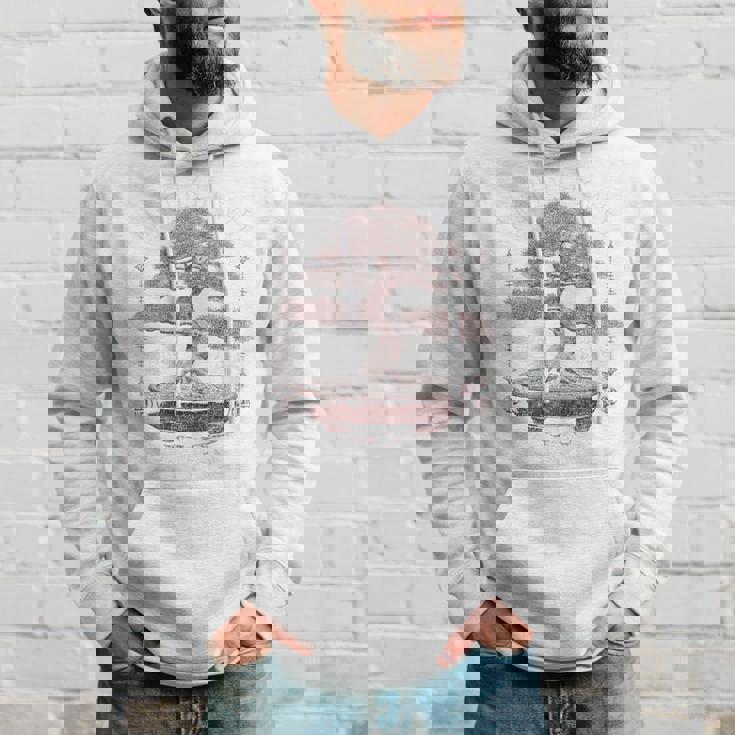 ヒップホップ アーバン ヴィンテージ エッジの効いた Y2k バックプリント ストリートウェア 盆栽 パーカー 彼への贈り物