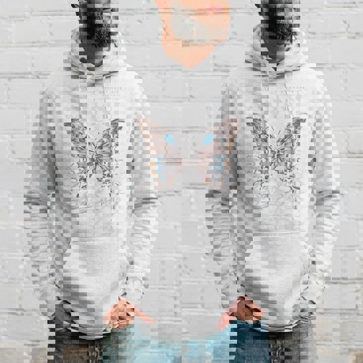 バックプリント ヒップホップ ストリートウェア レトロ Y2k Hip Hop ビンテージ モス バタフライ パーカー 彼への贈り物