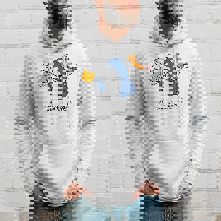 ビールとエビフライとサメ色付き パーカー 彼への贈り物