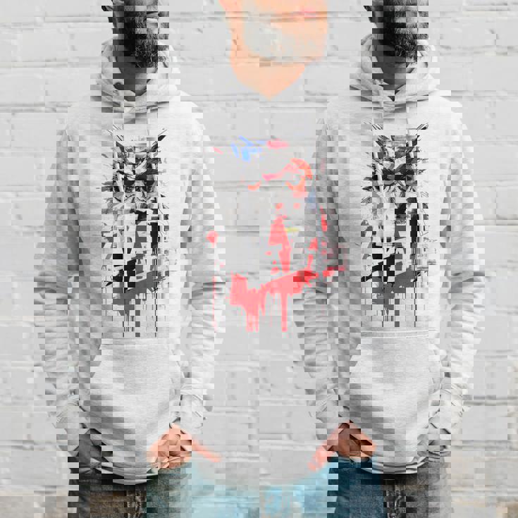 フクロウ アート 絵画 抽象 動物 描画 グラフィック フクロウ パーカー 彼への贈り物