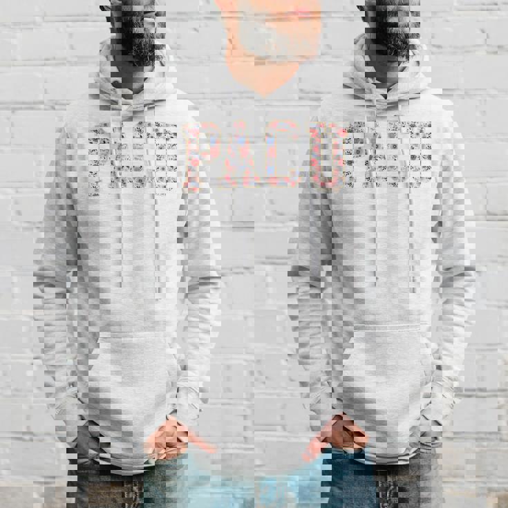 フローラルpacu看護師が周術期看護師で目覚める 長袖tシャツ パーカー 彼への贈り物