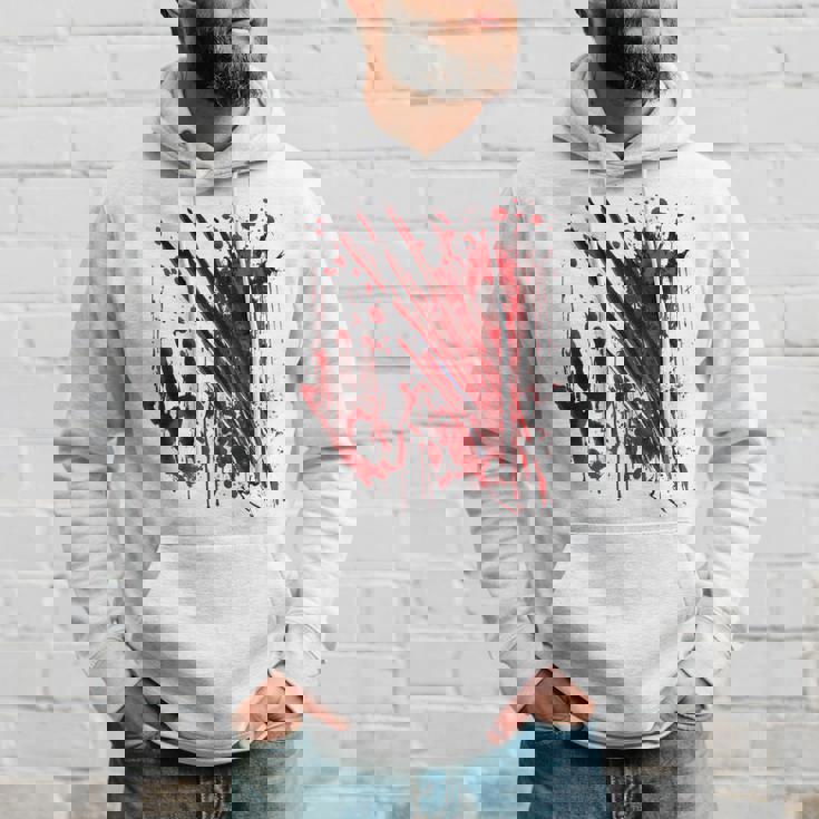 ブラッドシャツ ブラッディスプラッター ハロウィン 血 ステンド グラフィック パーカー 彼への贈り物