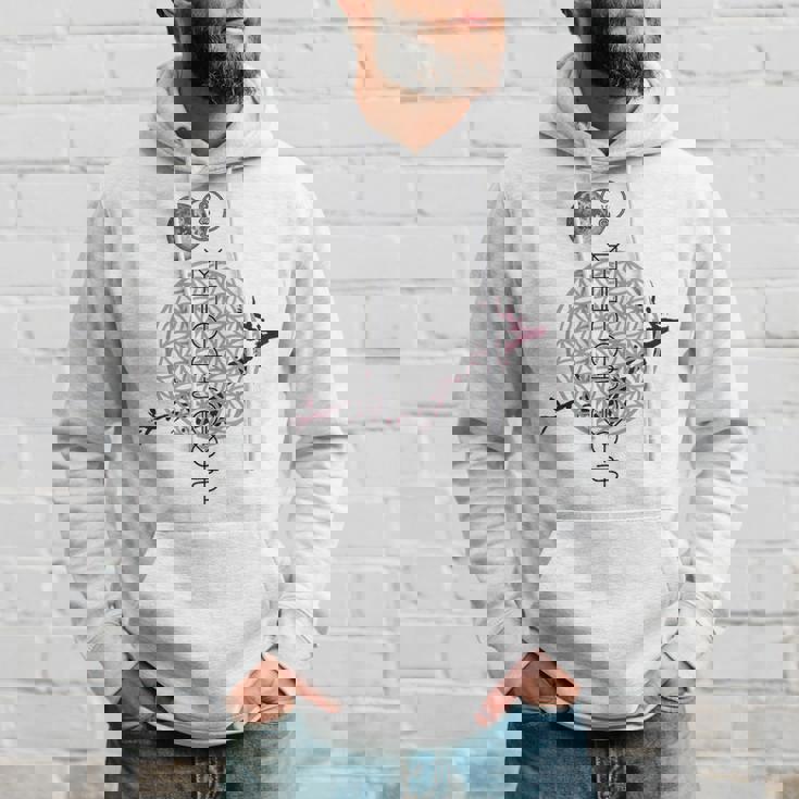 ホツマ文字 ヲシテ文字 フラワーオブライフ とほかみえみため とほかみゑひため 桜 月 アウワ 開運 言霊 宇宙 お守り パーカー 彼への贈り物