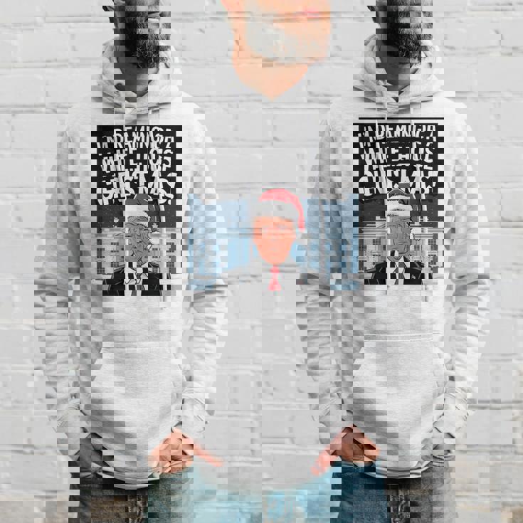 ホワイトハウスのクリスマス・トランプ・ファニー・ホリデーを夢見ている 長袖tシャツ パーカー 彼への贈り物