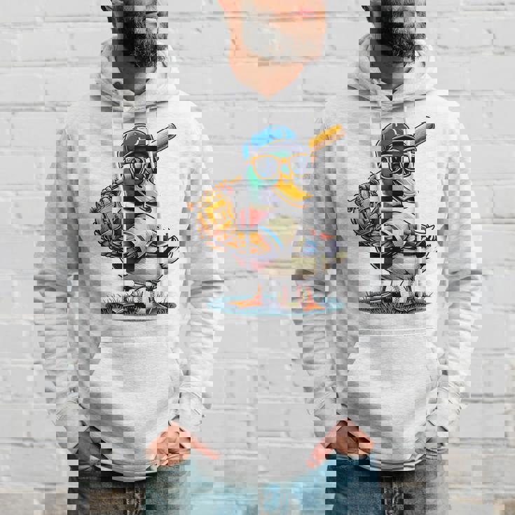 マガモのアヒル 野球愛好家 アヒル 野球 パーカー 彼への贈り物